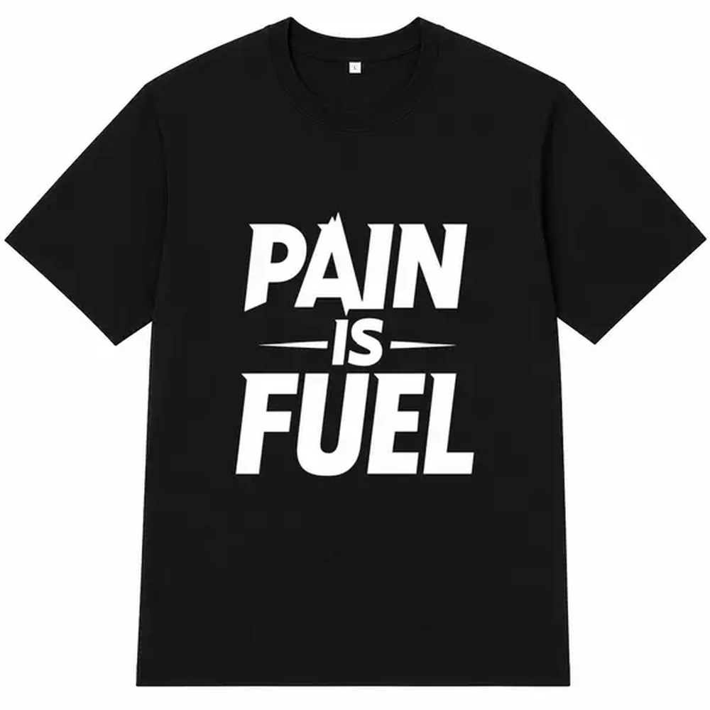 Fuel Fitness & Nutrition Oakbank Photos - Camiseta con estampado de letras 'Pain