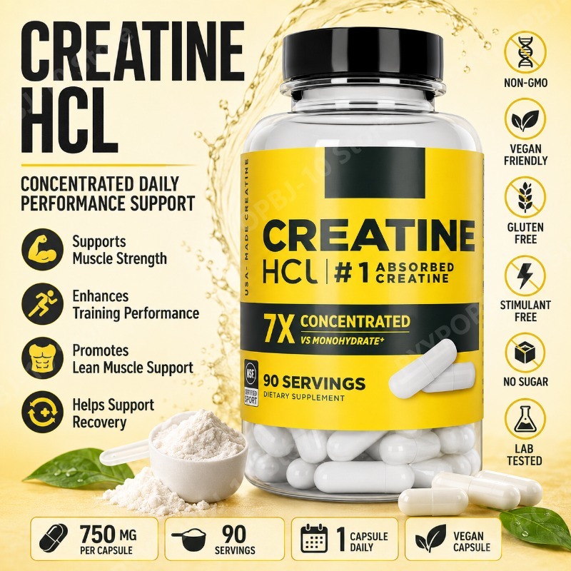 Creatina HCl 750mg 90 Cápsulas - Nutrition For Fitness reseña y precio
