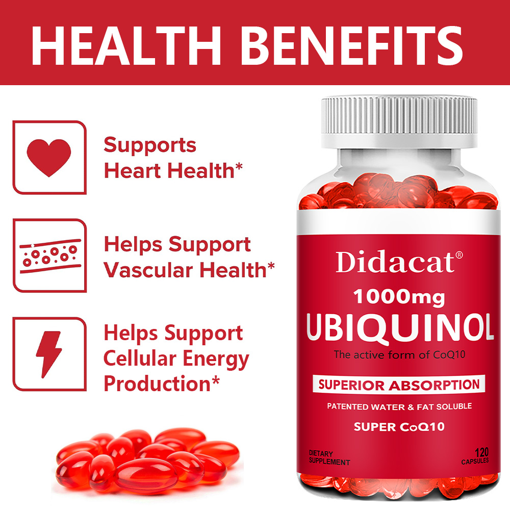 Cápsulas Blandas Vegetales de  - Coq10 Ubiquinol Softgel reseña y precio