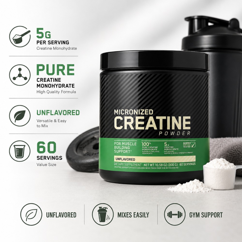 Creatina Monohidrato en Polvo  - Nutrition For Fitness reseña y precio
