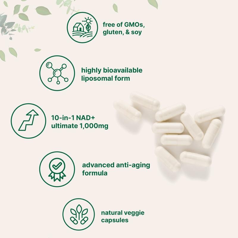 Suplemento NAD de Resistencia  - Resveratrol Capsule Anti Aging reseña y precio