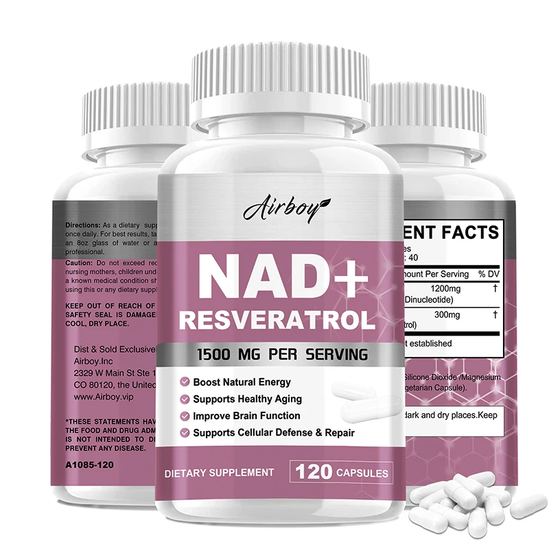 Suplementos de Resveratrol NAD - Resveratrol Capsule Anti Aging reseña y precio