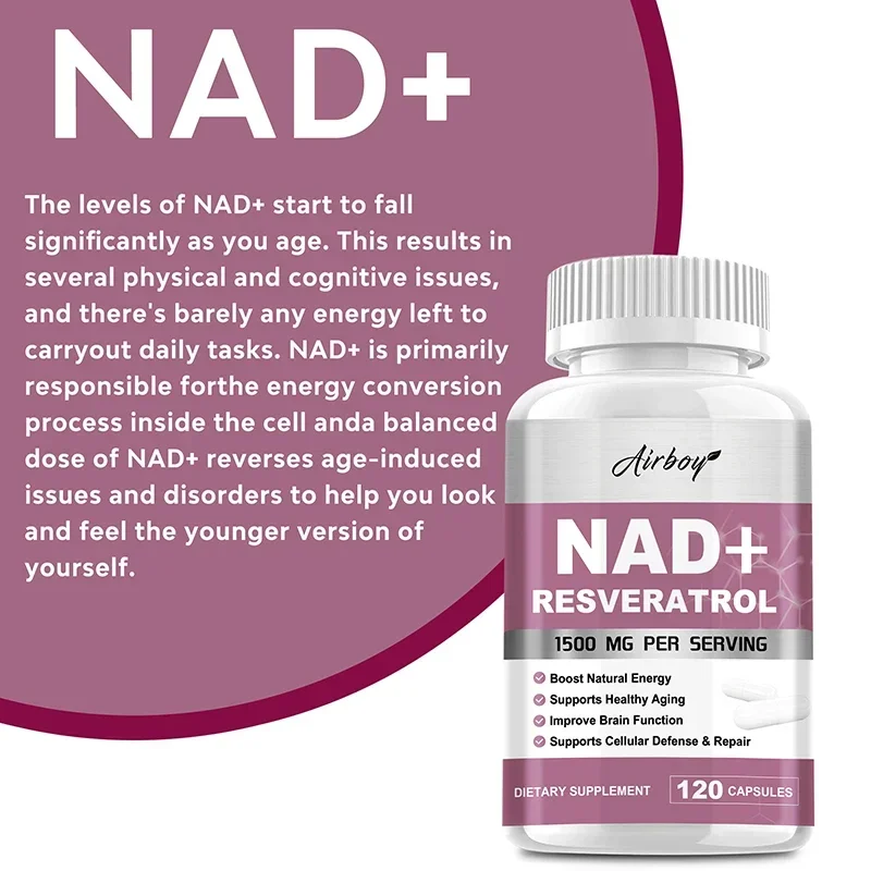 Suplementos de Resveratrol NAD - Resveratrol Capsule Anti Aging reseña y precio